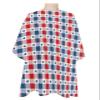 Red Blue Lattice Barber Cape - Salon Hair Cutting Cape for Women,Men,Kids,Adults,4th-of-July Independence Day Holiday Haircut Cape with Elastic Neckline Hairdressing Stylist Cape Gown Accessories view 1