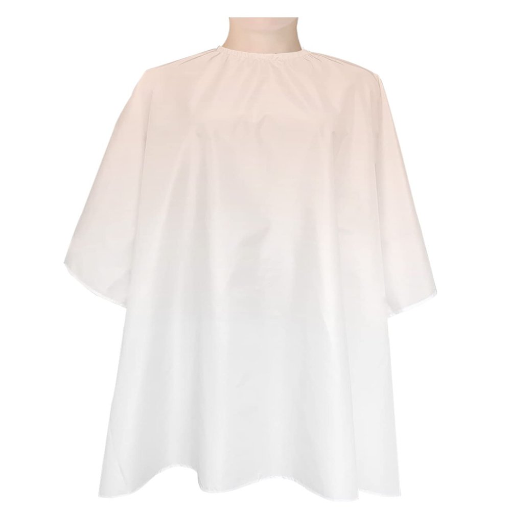 Ombre Light Peach White Barber Cape - Salon Hair Cutting Cape for Women,Men,Kids,Adults,Modern Abstract Gradient Art Haircut Cape with Elastic Neckline Hairdressing Stylist Cape Gown Accessories