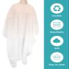 Ombre Light Peach White Barber Cape - Salon Hair Cutting Cape for Women,Men,Kids,Adults,Modern Abstract Gradient Art Haircut Cape with Elastic Neckline Hairdressing Stylist Cape Gown Accessories view 2