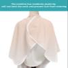 Ombre Light Peach White Barber Cape - Salon Hair Cutting Cape for Women,Men,Kids,Adults,Modern Abstract Gradient Art Haircut Cape with Elastic Neckline Hairdressing Stylist Cape Gown Accessories view 4