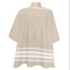 Country Rustic Stripes Barber Cape - Salon Hair Cutting Cape for Women,Men,Kids,Adults,Khaki White Geometric Line Luxurious Art Haircut Cape with Elastic Neckline Hairdressing Stylist Cape Gown view 1
