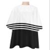 Stripes Black Barber Cape - Salon Hair Cutting Cape for Women,Men,Kids,Adults,Abstract Modern Art Modern Geometric Whie Haircut Cape with Elastic Neckline Hairdressing Stylist Cape Gown Accessories view 1