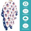 Stars Stripes Flag Barber Cape - Salon Hair Cutting Cape for Women,Men,Kids,Adults,4th-of-July Summer Holiday Haircut Cape with Adjustable Elastic Neckline Hairdressing Stylist Cape Gown Accessories view 2