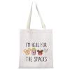 GJTIM Snacks Lover Gift Family Vacation Gift Snacks Travel Bag Im Here For The Snacks Makeup Bag (For The Snacks Tote) view 1