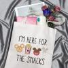 GJTIM Snacks Lover Gift Family Vacation Gift Snacks Travel Bag Im Here For The Snacks Makeup Bag (For The Snacks Tote) view 3