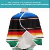 Abstract Mexico Barber Cape - Salon Hair Cutting Cape for Women, Men, Kids, Adults, Ombre Moderb Stripes Art Haircut Cape with Adjustable Elastic Neckline Hairdressing Stylist Cape Gown Accessories view 4