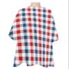 Buffalo Plaid Check Barber Cape - Salon Hair Cutting Cape for Women,Men,Kids,Adults,Red Blue Independence Day Holiday Haircut Cape with Elastic Neckline Hairdressing Stylist Cape Gown Accessories view 1