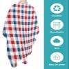 Buffalo Plaid Check Barber Cape - Salon Hair Cutting Cape for Women,Men,Kids,Adults,Red Blue Independence Day Holiday Haircut Cape with Elastic Neckline Hairdressing Stylist Cape Gown Accessories view 2