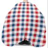 Buffalo Plaid Check Barber Cape - Salon Hair Cutting Cape for Women,Men,Kids,Adults,Red Blue Independence Day Holiday Haircut Cape with Elastic Neckline Hairdressing Stylist Cape Gown Accessories view 3