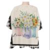 French Country Daisies Flower Barber Cape - Salon Hair Cutting Cape for Women,Men,Kids,Adults,Farmhouse Rustic Sunflowers Plaid Plants Haircut Cape with Elastic Neckline Hairdressing Stylist Cape Gown view 1