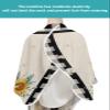 French Country Daisies Flower Barber Cape - Salon Hair Cutting Cape for Women,Men,Kids,Adults,Farmhouse Rustic Sunflowers Plaid Plants Haircut Cape with Elastic Neckline Hairdressing Stylist Cape Gown view 4