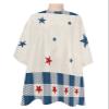 Blue Red Stars Barber Cape - Salon Hair Cutting Cape for Women,Men,Kids,Adults,Independence Day Burlap Buffalo Plaid Haircut Cape with Elastic Neckline Hairdressing Stylist Cape Gown Accessories view 1