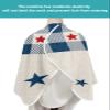 Blue Red Stars Barber Cape - Salon Hair Cutting Cape for Women,Men,Kids,Adults,Independence Day Burlap Buffalo Plaid Haircut Cape with Elastic Neckline Hairdressing Stylist Cape Gown Accessories view 4