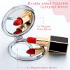 Berlune 10 Pcs Mandala Pocket Mirror Mini Travel Compact Makeup Mirrors Purses Accessories Hand Folding Beauty Mandala Designs Cosmetic Mirror Double-Sided 2 x Magnifying Supply for Girls Women view 2