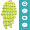 Abstract Modern Barber Cape - Salon Hair Cutting Cape for Women,Men,Kids,Adults,Yellow Green Geometriy Lines Minimalist Art Haircut Cape with Elastic Neckline Hairdressing Stylist Cape Gown view 2