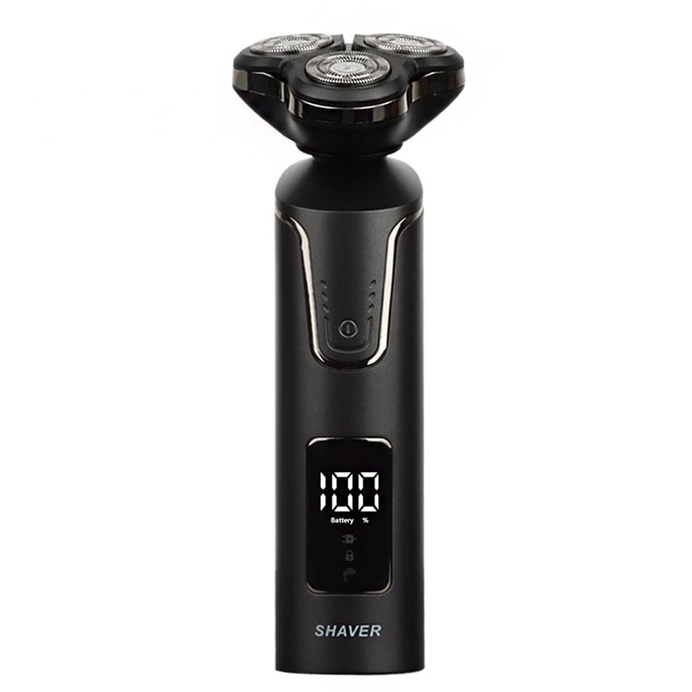 Electric Razor for Men, Smart Electric Shaver Beard Electric Razor 0mm Beard Timmer for Men IPX7 Shaving Machine Man LCD Display Shavers
