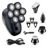 Electric Razor for Men, 5 IN 1 Waterproof 7-blade Shaving Machine Rechargeable Beard Bald Electric Shaver For Men Body Hair Trimmer Grooming Kit Electric Razor view 1