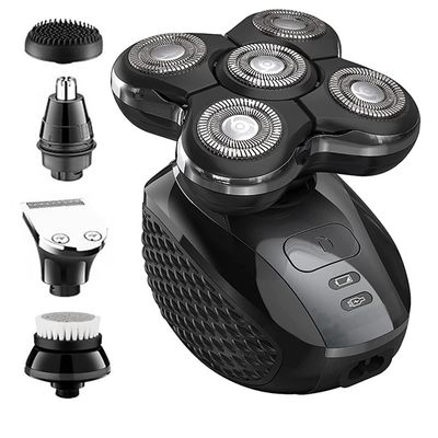 Electric Razor for Men, 5 IN 1 Electric Shaver For Men Wet Dry Electric Razor Beard Hair Trimmer Rechargeable Bald Shaving Machine 5in1 Grooming Kits