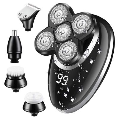 Electric Razor for Men, Wet Dry Facial&Body Electric Shaver Hair Trimmer Beard Electric Razor for Men Bald Shaving Machine Rechargeable Grooming Set