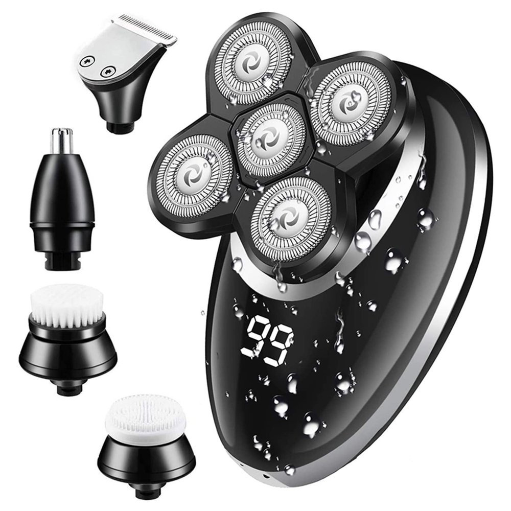 Electric Razor for Men, Wet Dry Facial&Body Electric Shaver Hair Trimmer Beard Electric Razor for Men Bald Shaving Machine Rechargeable Grooming Set