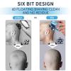 Electric Razor for Men, Wet Dry Electric Shaver Face Electric Razor for Men Rotary Beard Shaving Machine Bald Head Electronic Facial Grooming Kit view 4