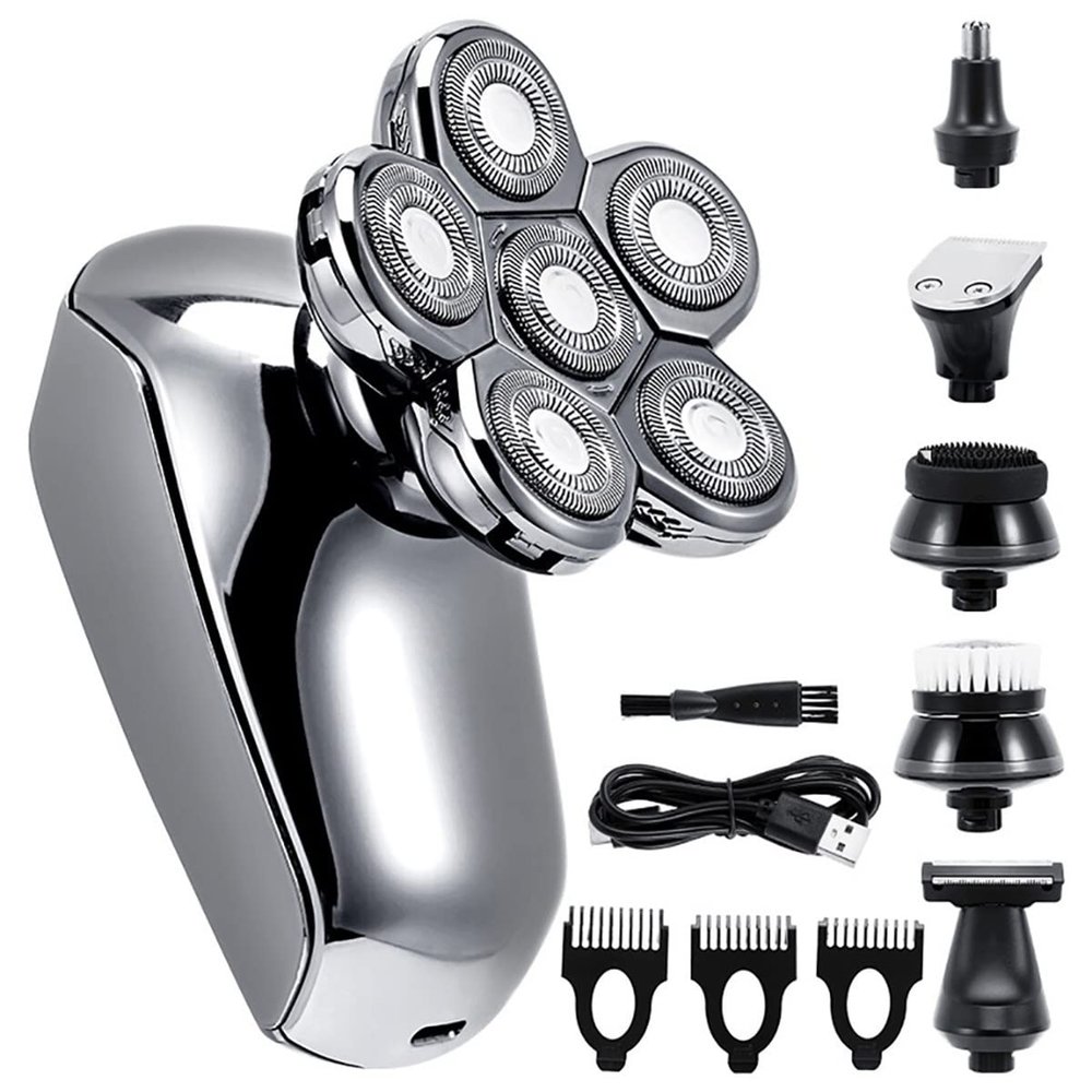 Electric Razor for Men, Electric Razor Electric Shaver USB Rechargeable Shaving Machine for Men Beard Razor Wet-Dry Dual Use Water Proof Fast Charging