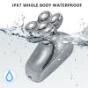 Electric Razor for Men, Electric Razor Electric Shaver USB Rechargeable Shaving Machine for Men Beard Razor Wet-Dry Dual Use Water Proof Fast Charging view 3