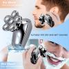 Electric Razor for Men, Electric Razor Electric Shaver USB Rechargeable Shaving Machine for Men Beard Razor Wet-Dry Dual Use Water Proof Fast Charging view 4