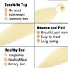 Blonde Braiding Hair Pre Stretched 3 Packs 24 Inch Pre-stretched Braiding Hair Soft Yaki Texture, Hot Water Setting Hair Extensions for Braids Bleached (24in,#613) view 4