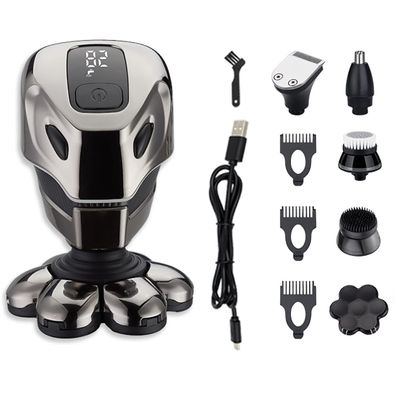 Electric Razor for Men, Men's Shaver Trimmer for Men Multifunctional Washing Razor Machine Shaving Electric Razor USB Charging Washable Bald Machine