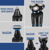 Electric Razor for Men, 5 In 1 Multifunctional Electric Shaver Men Razor Washable USB Rechargeable Beard Trimmer Rotary Shaver Nose Hair Trimmer view 4