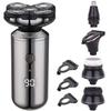 Electric Razor for Men, 5 in 1 Electric Shaver IPX6 Waterproof Shaving Machine Beard Trimmer USB Charging Razor Clippers Multi-Function Grooming Kits view 1