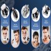 Electric Razor for Men, 7D Head Shaver for Men 6 in 1 Bald Shavers Wet Dry Electric Razor USB Rechargeable Electric Shavers Bald Head Clipper Trimmer view 3
