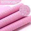 Newwiee 250 Pcs Disposable Nail Table Towels Mat, 13'' x 18'' Patient Bibs 3 Ply Waterproof Tattoo Bibs Nail Towels Paper Tray Covers Clean Pads Tattoo Supplies (Pink) view 4