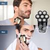 Electric Razor for Men, Men's 7D Electric Razor Waterproof Cordless Fast 7 Blade Bald Shaver USB Charging LED Display for Bald Men Rotary Shaver view 2