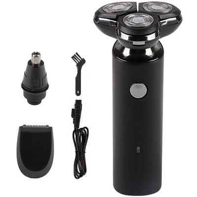 Electric Razor for Men, 3 in 1 Men's Electric Shaver Waterproof Floating Razor Portable Fast Charging Beard Trimmer Nose Hair Trimmer Wet and Dry Use