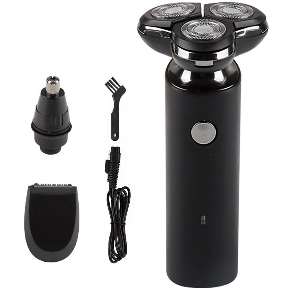 Electric Razor for Men, 3 in 1 Men's Electric Shaver Waterproof Floating Razor Portable Fast Charging Beard Trimmer Nose Hair Trimmer Wet and Dry Use