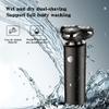 Electric Razor for Men, 3 in 1 Men's Electric Shaver Waterproof Floating Razor Portable Fast Charging Beard Trimmer Nose Hair Trimmer Wet and Dry Use view 4