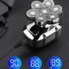 Electric Razor for Men, 7-blade Rechargeable Electric Shaver For Men Beard Body Hair Trimmer Wet Dry Electric Razor Bald Shaving Machine LCD Display view 4