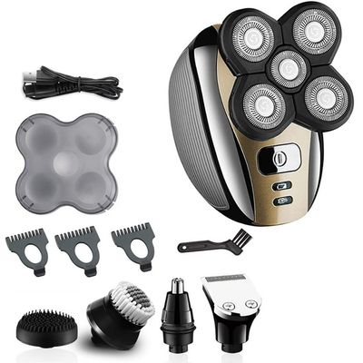 Electric Razor for Men, Multifunctional Grooming Kit Electric Shaver Wet Dry For Men Electric Razor Rechargeable Bald Head Shaving Machine Beard Trimmer