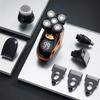 Electric Razor for Men, 5 in 1 Digital Display Wet and Dry Electric Shaver Bald Head Shaver Men Beard Trimmer Body Facial Electric Shaver USB Charging view 1