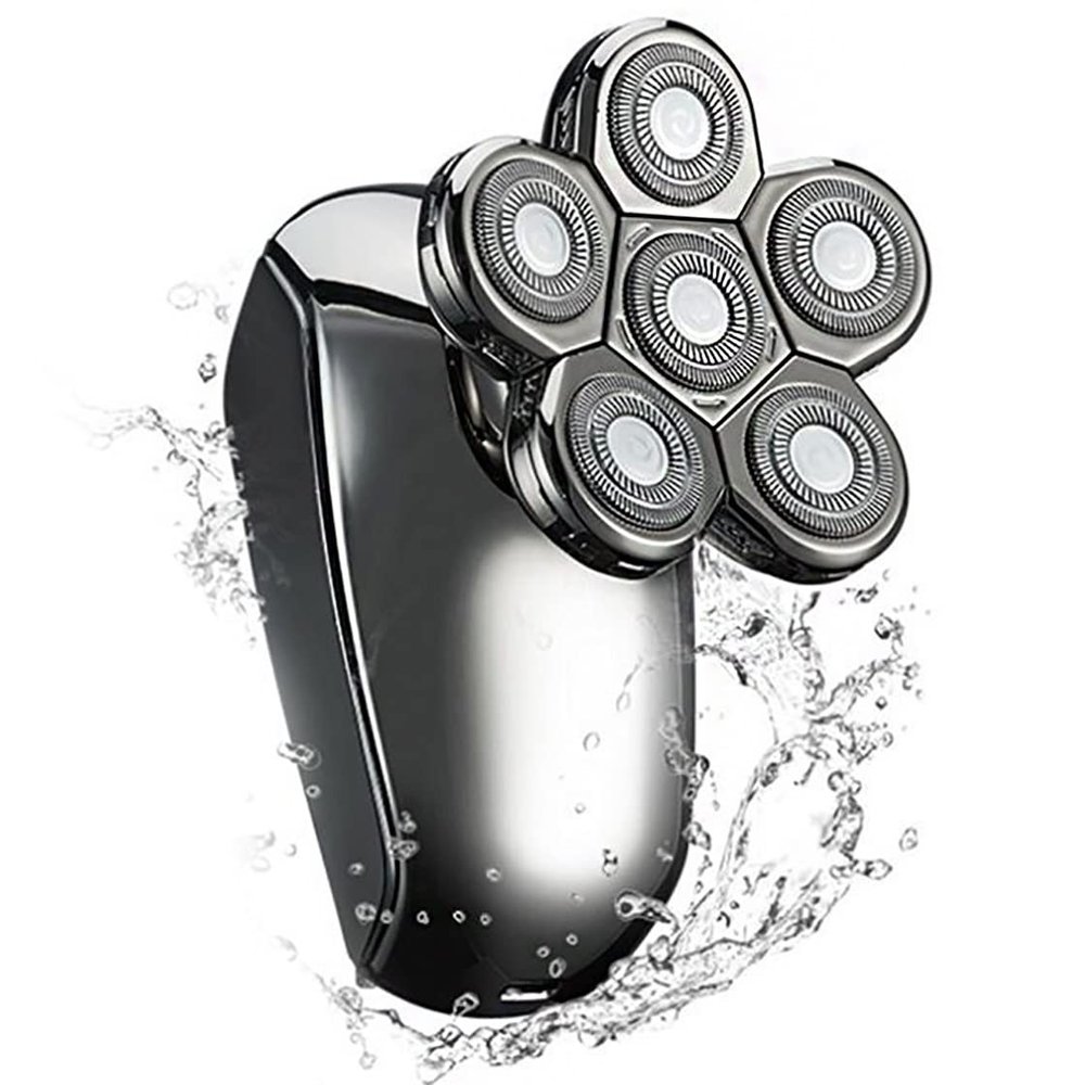 Electric Razor for Men, Rechargeable Powerful Hair Electric Shaver for Men Body Beard Trimmer Facial Grooming Electric Razor Bald Head Shaving Machine