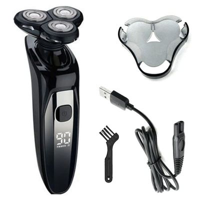 Electric Razor for Men, LCD Display Waterproof Electric Shaver for Men Wet Dry Beard Electric Razor Facial Shaving Machine Rechargeable