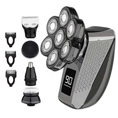 Electric Razor for Men, 5 in 1 Grooming Kit Rechargeable Electric Shaver for Men Body Beard Hair Trimmer Facial Electric Razor Bald Head Shaving Machine