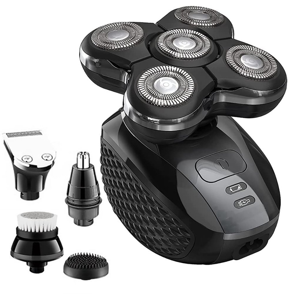 Electric Razor for Men, Powerful 5-Blade Rechargeable Beard Head Electric Shaver for Men Body Hair Trimmer Electric Razor Shaving Machine Beard Grooming