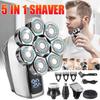 Electric Razor for Men, 5 in 1 Men's 8-Blade Head Multi Grooming Kit Digital Display Electric Shaver Hair Trimmer Beard Rlectric Razor Wet Dry Men Facial Shaving Machine view 2