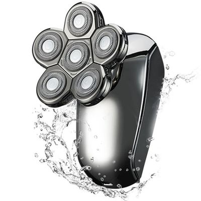 Electric Razor for Men, Waterproof 6 Blade Razor Mens Full-body Beard Trimmer Facial Beauty Electric Shaver Bald Shaver Bald Head Machine
