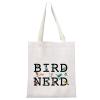 GJTIM Ornithologist Gift Bird Nerd Zipper Makeup Bag for Bird Lovers (Bird Nerd Tote) view 1