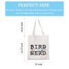 GJTIM Ornithologist Gift Bird Nerd Zipper Makeup Bag for Bird Lovers (Bird Nerd Tote) view 2