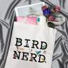 GJTIM Ornithologist Gift Bird Nerd Zipper Makeup Bag for Bird Lovers (Bird Nerd Tote) view 3